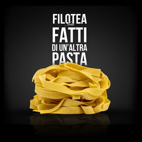 Filotea 5 Pack Tagliatelle Artisan Italian Egg Pasta Traditional Slow Dried Pasta Made with Durum Wheat Semolina, Eggs
