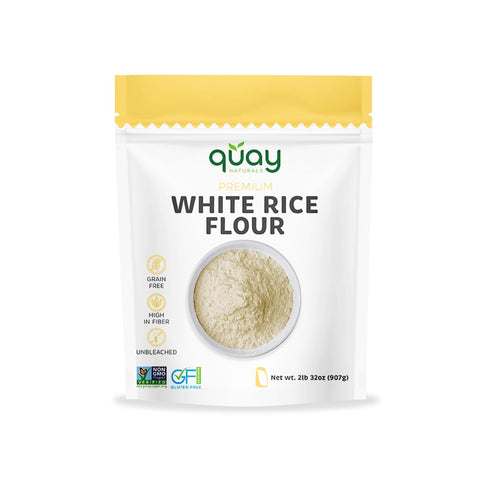 White Rice Flour - Gluten Free Baking Substitute, Non-GMO, 2 Pound Alternative for Cooking