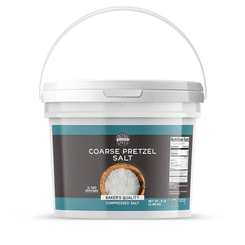 Birch & Meadow 1 Gallon, Coarse Pretzel Salt, Coarse Food-Grade, Natural Compressed