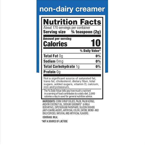 Generic 16 oz (Pack 8) Non-Dairy Coffee Creamer Powder Canisters