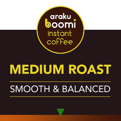 100% 7oz (1 Pack) Boomi Premium Single Origin Instant Coffee Powder | Medium Roast, Arabica, Mold & Mycotoxin Free |