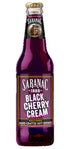 Saranac 12 oz (12 Pack) World Famous Hand-Crafted Black Cherry Cream Soda Soft Drink, Glass Bottles