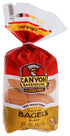 Canyon Bakehouse Gluten-Free Presliced Plain Bagels, 4 Bagels Per Pack