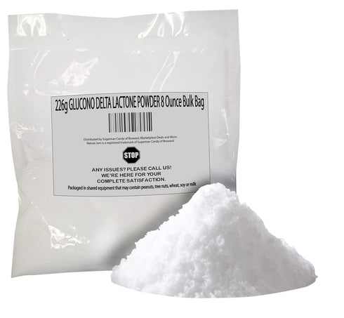 226g GLUCONO DELTA LACTONE POWDER 8 Ounce Bulk Bag-GDL or Tofu Coagulant