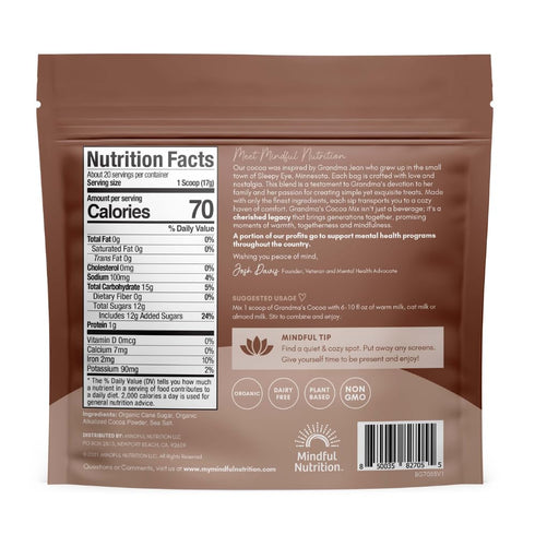 Grandma's Original Organic Hot Chocolate Mix - Mindful Nutrition