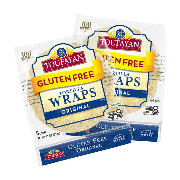 Toufayan Gluten Free Wraps, Original Soft 9 Tortillas | Freeze on Arrival