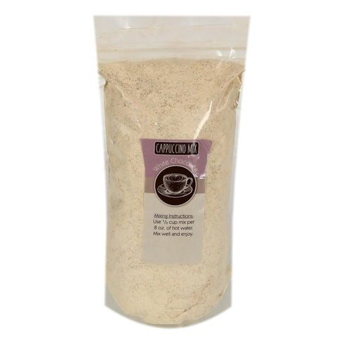 5 Kauffman Orchards White Chocolate Instant Cappuccino Hot Drink Mix, Bulk Pound Bag