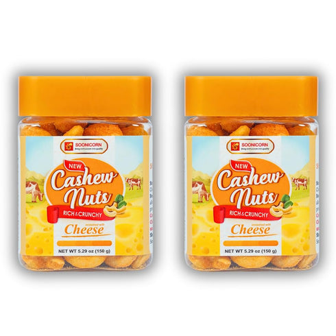 SOONICORN Cashew Nuts Seasoned with Cheese,Snacks for Parties, Travel, Break Time, Healthy