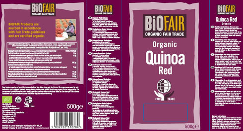 Biofair 500g - Fair Trade Organic Quinoa Grain - Red