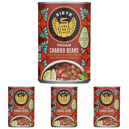 Siete Beans Charro 15.5 OZ (Pack of 4)