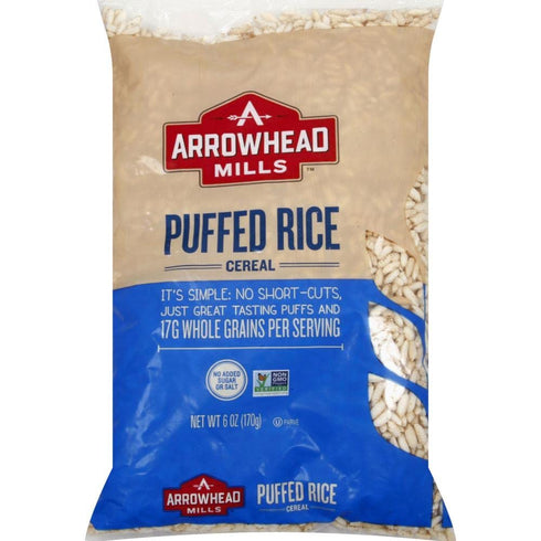 6 oz 6oz), Pack 1 Arrowhead Mills Puffed Cereal, (Puffed Rice