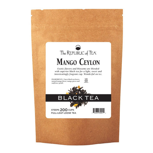 The Republic of Tea Mango Ceylon Black Full-Leaf Tea, 1 Pound /