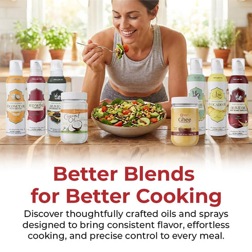 4.7 oz Olive Oil & Balsamic Vinegar Salad Spray, Vinaigrettes & Cooking, No Propellants, Quality Crafted in USA, Net Wt
