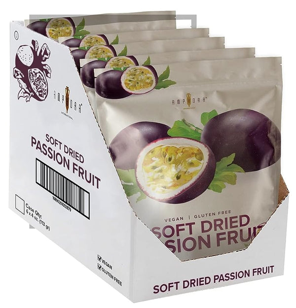 Amphora Conventional Soft Dried Passion Fruit 3.5 oz (100gr) per pouch (Case