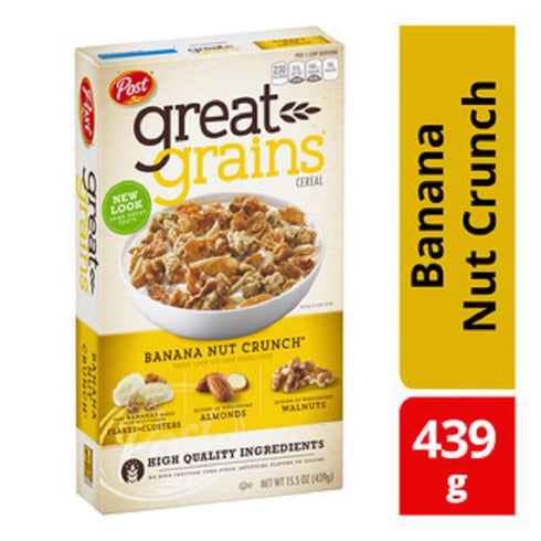 Post 15.5-Ounce (Pack 4) Selects Cereals, Banana Nut Crunch