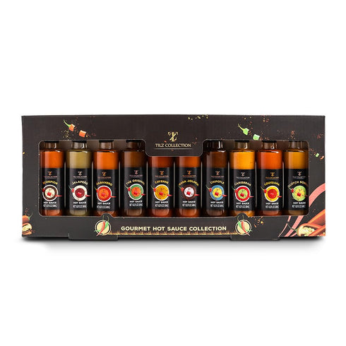 Set -10 Sets Chilli, Hot Sauce Gift Flavours, Hot Sauce Bottles, Food Gift For Men, Women, Vegan |Gourmet Chilli Sauces