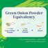 100% Gourmend Foods Organic Green Onion Powder Certified Low FODMAP Onion Substitute, Filler Free, Gluten Free