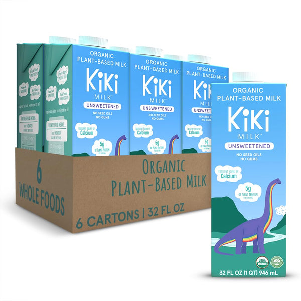 Kiki Milk Plant Based Milk - Organic Unsweetened Kiki Milk - Calcium