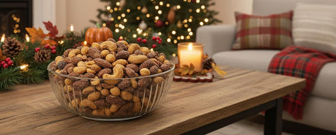2 Honey Roasted Nut Mix Candied Nuts, Sweet Nuts Peanuts, Almonds & Cashews, Golden Honey Glaze, Resealable Bag, Pounds