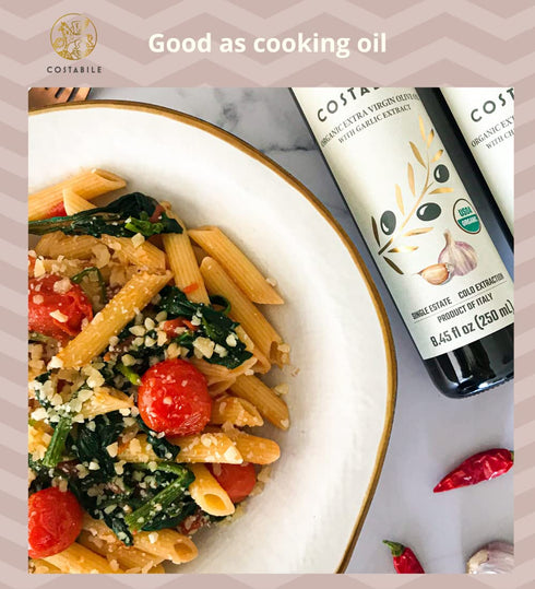 Premium Lemon and Garlic Infused Extra Virgin Olive Oil