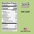 100% Dishes|0.3 Oz (8.5g) iSpice Whole Bay Leaf, Dried Herbs Natural, Gluten Free, Green Bay Leaf Seasoning Well