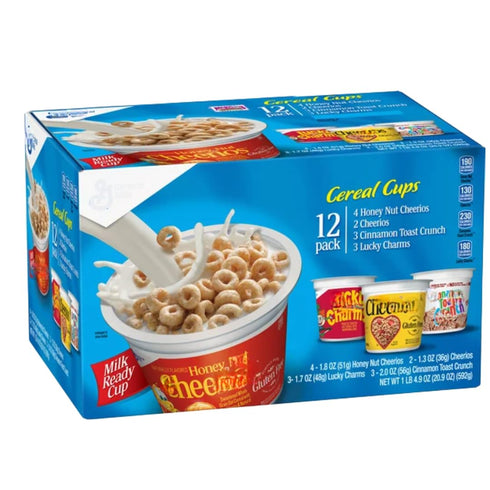 Generic Cereal Cup Variety Pack, 12 Countt (1 Pack)