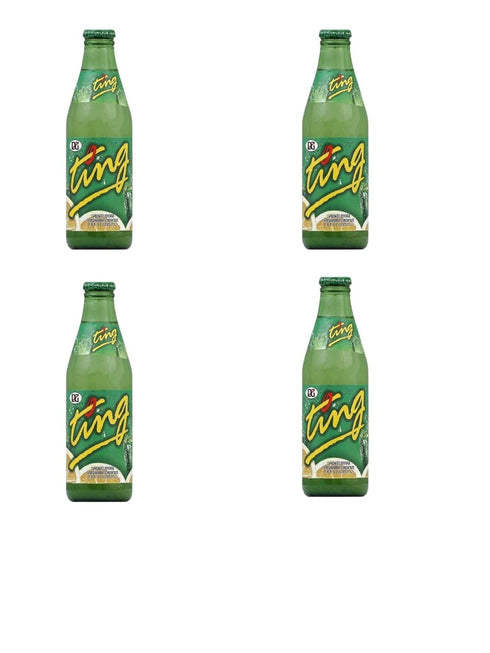 Generic 10.14oz (Pack 4 40.56 Oz) Ting, Sparkling Jamaican Grapefruit Flavored Beverage, Glass Bottle of Total of Fl