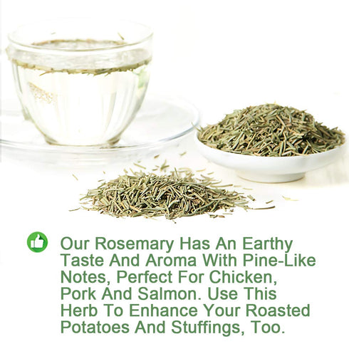 Plant Gift 100% 50G/1.76oz Natural Rosemary Tea Loose Leaf, Rosemary Seasoning, Rosemary Leaves Natural Rosemary Dried