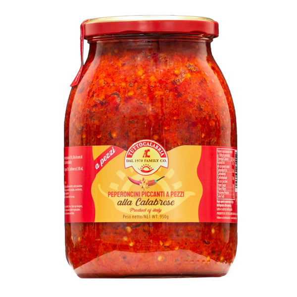 TUTTOCALABRIA Crushed Calabrian Chili Pepper, Paste/Spread, 33.5 oz Club Pack Size, All