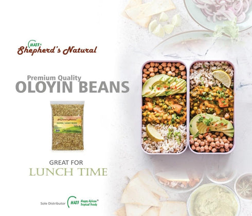 8 lbs. 128 oz. (2 4Ib Oloyin Honey Beans by Shepherd's Natural / x Bags). Offers a quality, easy-to-cook West African