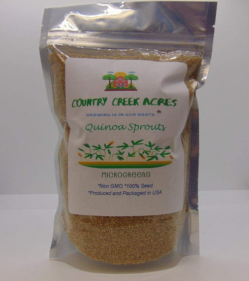 Quinoa Sprouting Seed, Non GMO - 12 oz - Country Creek Acres