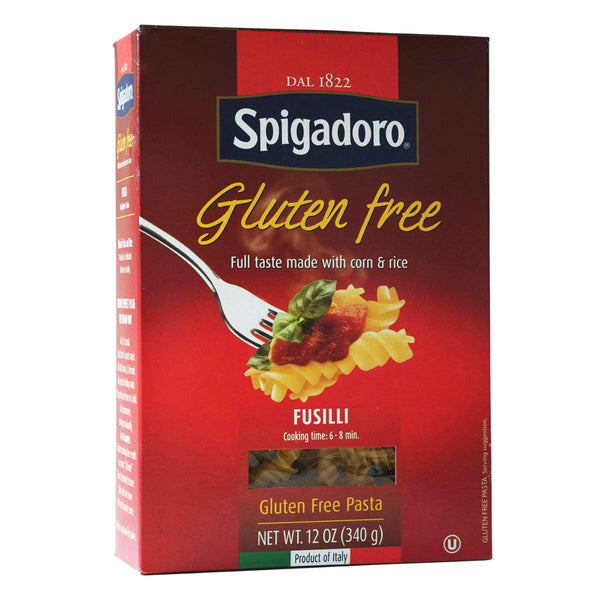 Spigadoro Fusilli Gluten-Free Italian Pasta | 340 Gram | 12 Ounce | Pack