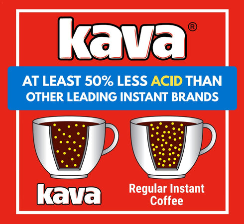 4 Kava Reduced Acid Instant Coffee, Ounce