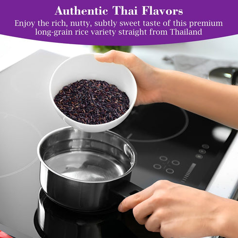 5 Lb Fusion Select Riceberry Rice - Nutrient-Dense Purple Whole Grain Rice Rich in Fiber & Anthocyanins - Subtly Sweet