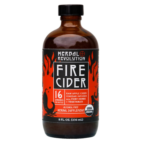 Herbal Revolution Fire Cider Apple Cider Vinegar - Certified Organic Non-GMO ACV