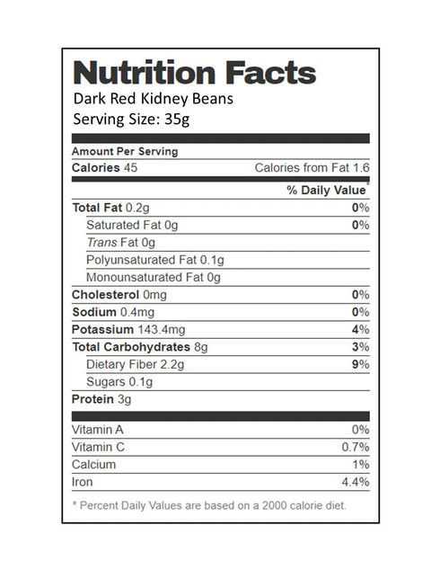 (4 LB) Aiva Dark Red Kidney Beans Premium Dried Beans for Soups, Stews, Chili, and Meal Prep