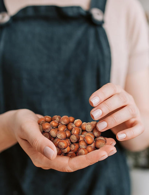 1 lb, Filberts, Oregon Large Hazelnuts in Shell, Whole Raw Kosher, Non-GMO, Fresh Buttery Taste, Easy to Crack in Bag