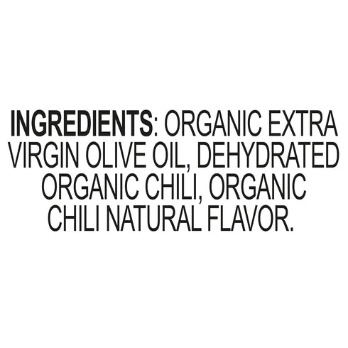 8.5 Oz (Pack 4) Mantova Organic Chili Flavored Extra Virgin Olive Oil