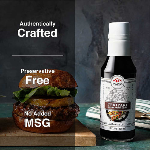 Yamasa Artisanal Teriyaki Marinade & Sauce, Non-GMO, 10fl oz