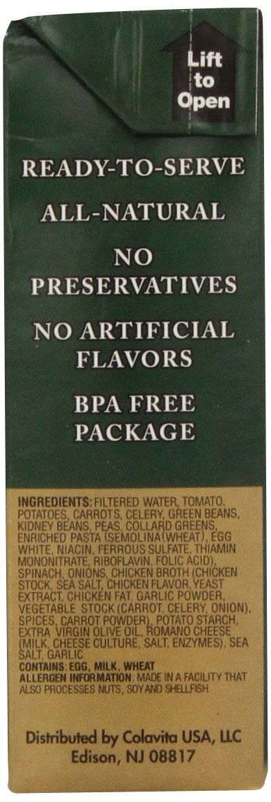 17.6-Ounce (Pack 6) Colavita Minestrone Soup, Boxes
