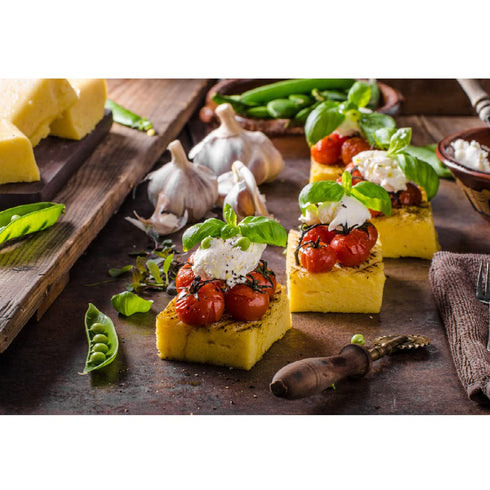 Molino Riva 2.2 lb 2 Pack 3 Yellow Instant Polenta | Ready in Minutes|