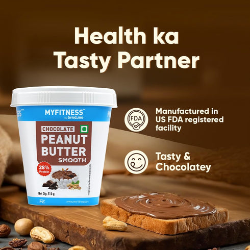 (17.9 MYFITNESS Peanut Butter Chocolate Smooth Non-GMO Gluten-free No Preservative All Natural Ingredient High Protein