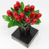 Meet Novelty Dozen Valentine Chocolate Flower Bouquet | One Red Sweetheart Roses | Individually Wrapped in Foils