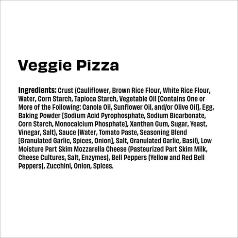 10.9 Oz (Pack 1) CAULIPOWER Veggie Stone-fired Cauliflower Crust Pizza