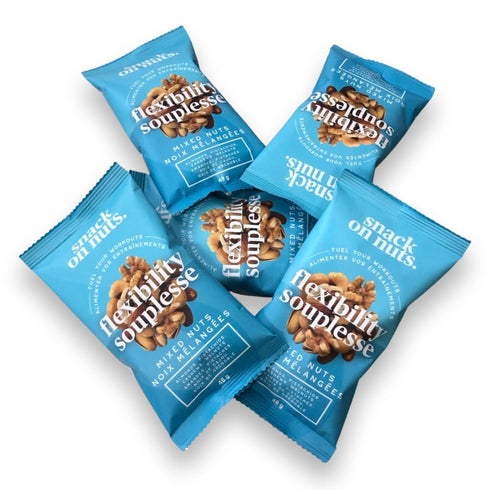 Packs 5 1.7 oz (8.5 oz Snack On Nuts Flexibility Mixed Nuts Snack Almond, Pistachio, Cashew & Walnut Blend Dry Roasted