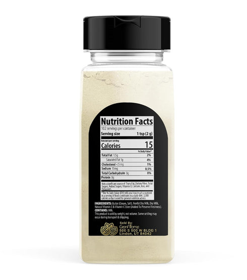 (7.2 GranAroma Butter Powder, Chip & Popcorn Topping, Rich & Creamy, Versatile Flavoring Ounce)