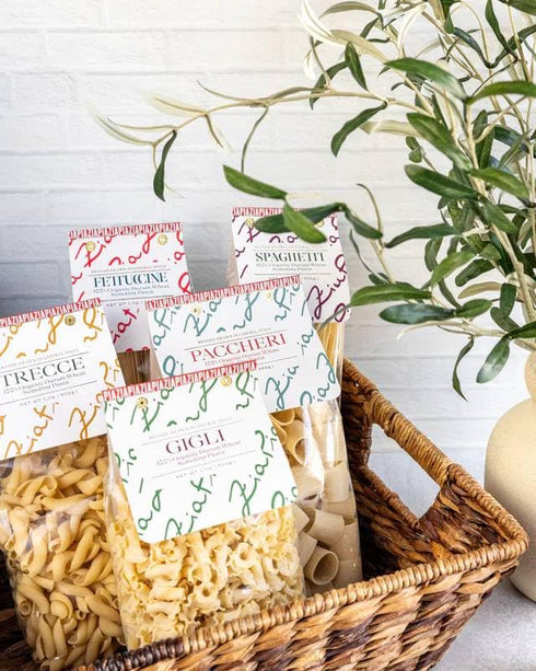 (500g) Zia Pia Organic Pasta - Fettuccine | Traditional Italian Pasta | Small Batch Organic | Made in Italy |