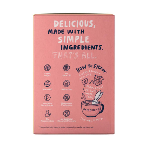 10 oz 12 Oatbedient Oat Milk Powder, Sachets, Non-Dairy Milk Powder, NGMO, Vegan, No Preservatives, Lactose Free Milk