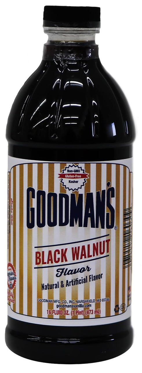 Goodman's Artificial Flavor (Black Walnut) - Gluten-Free, Non-GMO, Kosher, Low Carb &