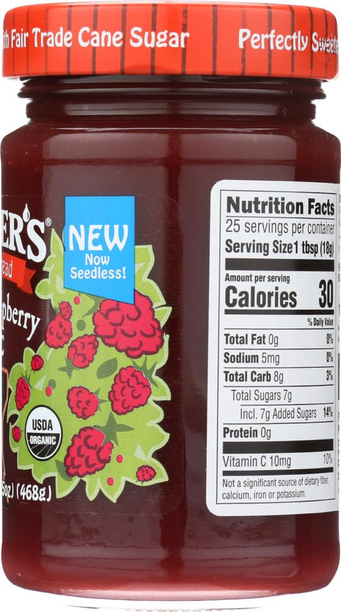 16.5 oz 6 Crofters Fruit Spread - Organic - Premium - Raspberry - - case